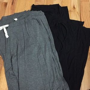 Wide leg maternity yoga pants